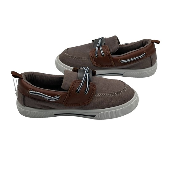 Carter’s Brown Gray Cosmo 5 Casual Slip On Sneaker Size 12 Toddler Kids - Picture 1 of 9
